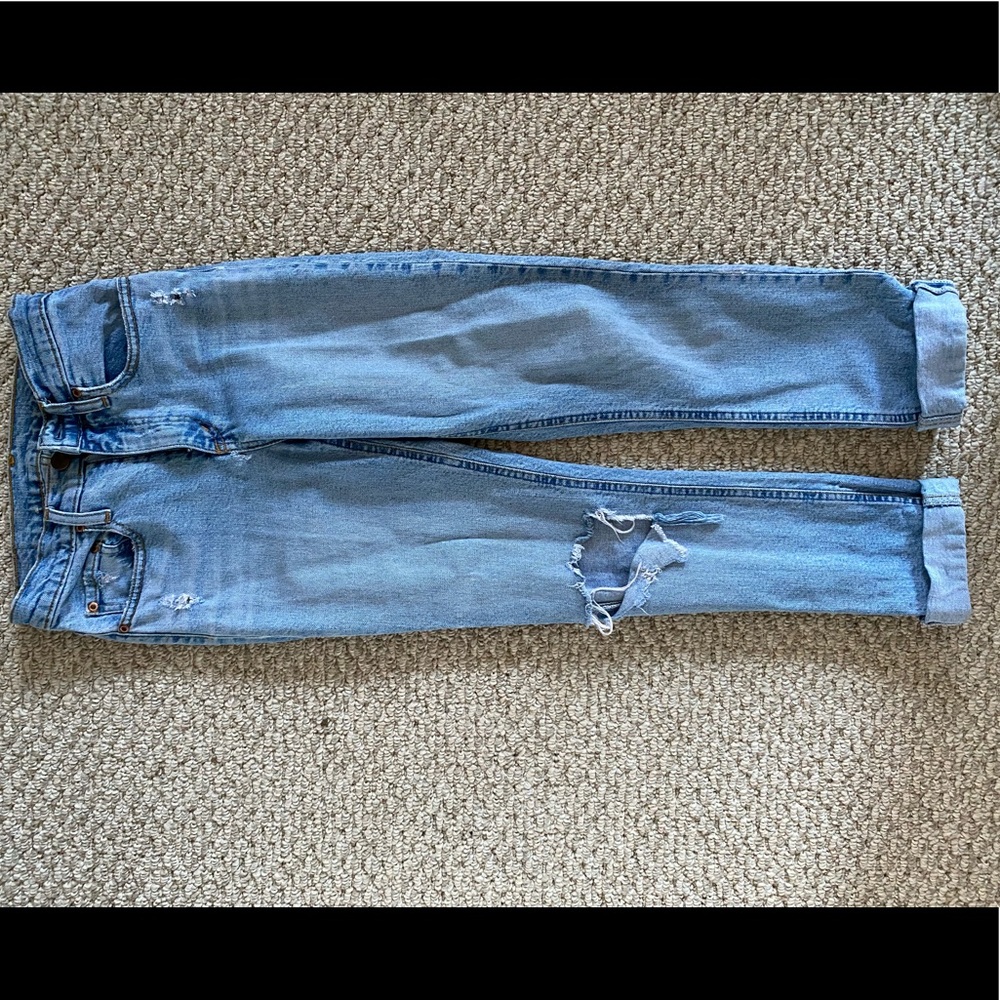 Vintage denim blue jeans